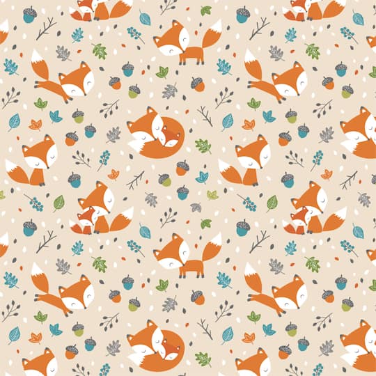 Eugene Textiles Baby Fox Flannel